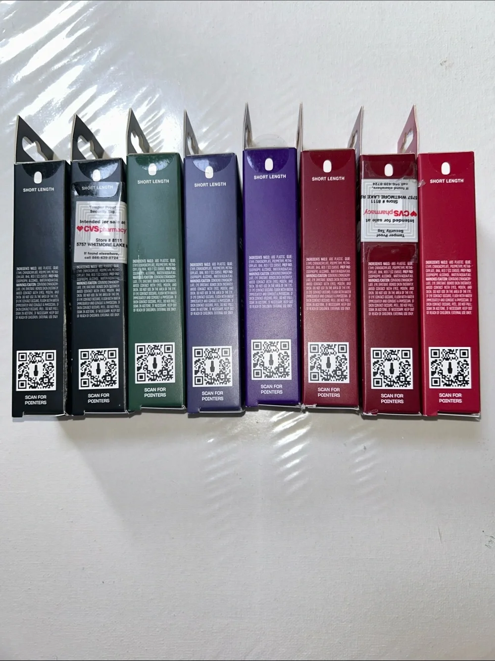 8x OPI On Point Press-On Nails Variety Pack